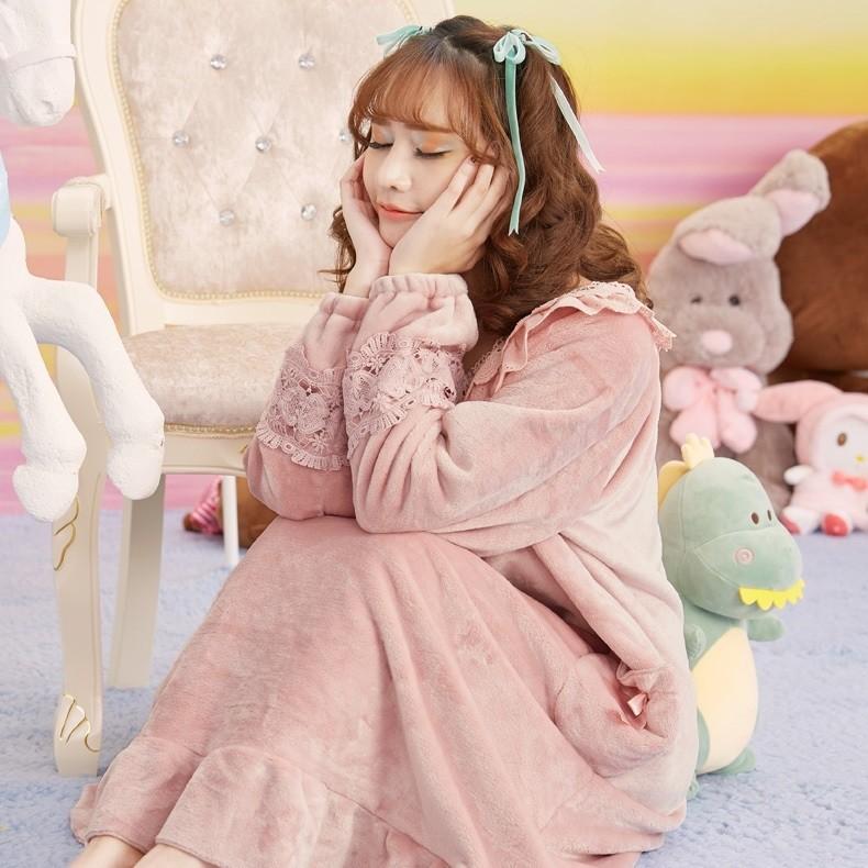 ネグリジェ ワンピース ルームウェア パジャマ 可愛い ロリータ ロリィタ 部屋着 オシャレ 冬 モコモコ Julyro0012 More Cherie 通販 Yahoo ショッピング