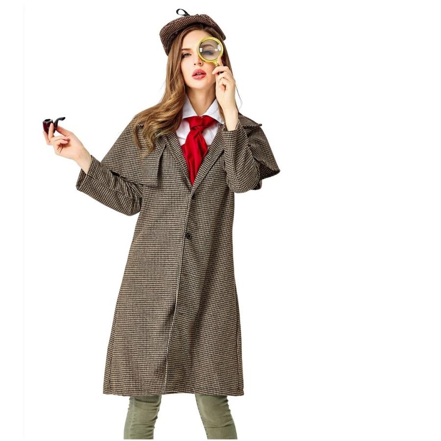 探偵服 4点セット コスプレ ハロウィン レデイーズファッション シャーロック レデイーズ Ktc1909ha003 More Cherie 通販 Yahoo ショッピング
