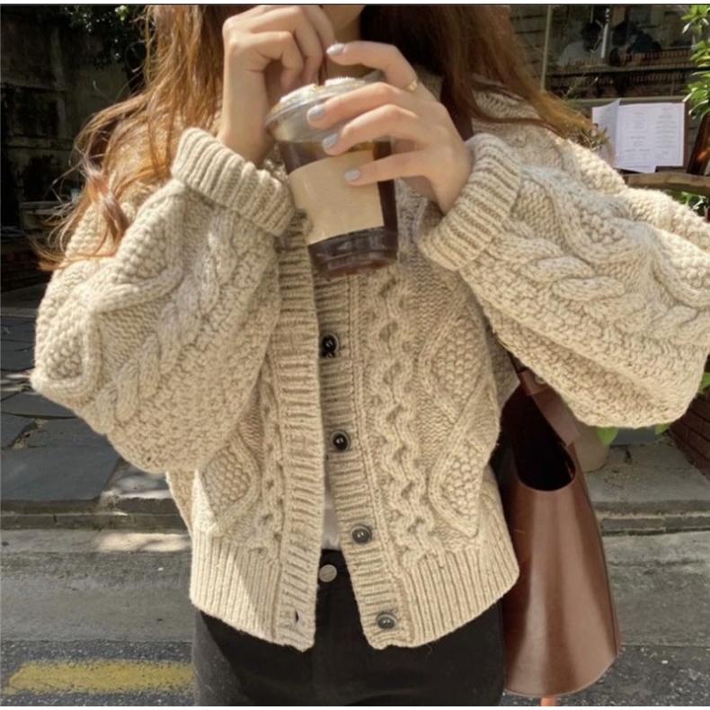 カーディガン ざっくりニット 厚手 ケーブルニット 新作 おしゃれ 可愛い 暖かい 冬ファッション Top1mdat More Cherie 通販 Yahoo ショッピング