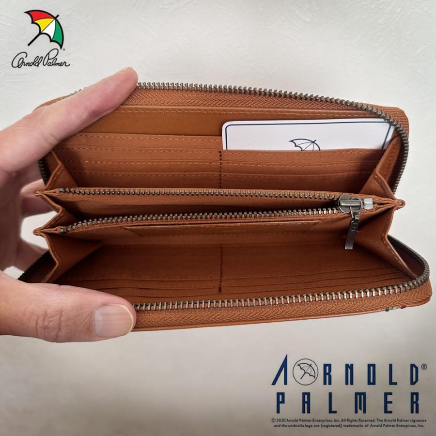 本革 財布 長財布 ラウンド バレンタイン 誕生日 イタリア財布 アーノルドパーマー Arnold Palmer メンズ レディース |  | 03