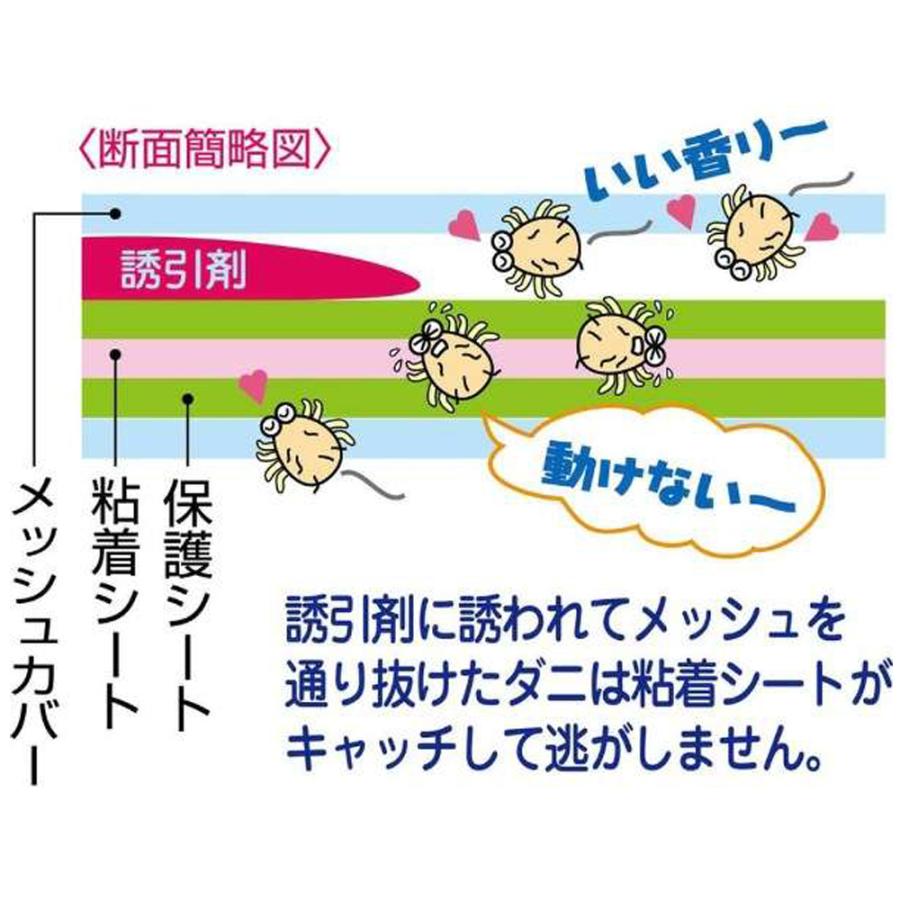 【10枚セット】ダニ捕りシート 効果3ヵ月 日本製 置くだけ ダニ取りシート 布団 枕 シーツ 畳 車 ベッド 効果期間3ヵ月 |  | 01