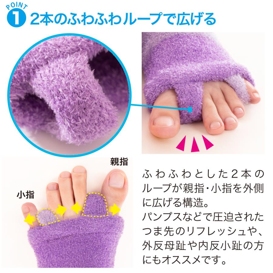 【ロングタイプ】 外反母趾 内反小趾 サポーター 足指 広げる 矯正  矯正グッズ 矯正サポーター  Makuake  外反母趾おやすみサポーター 送料無料 |  | 06