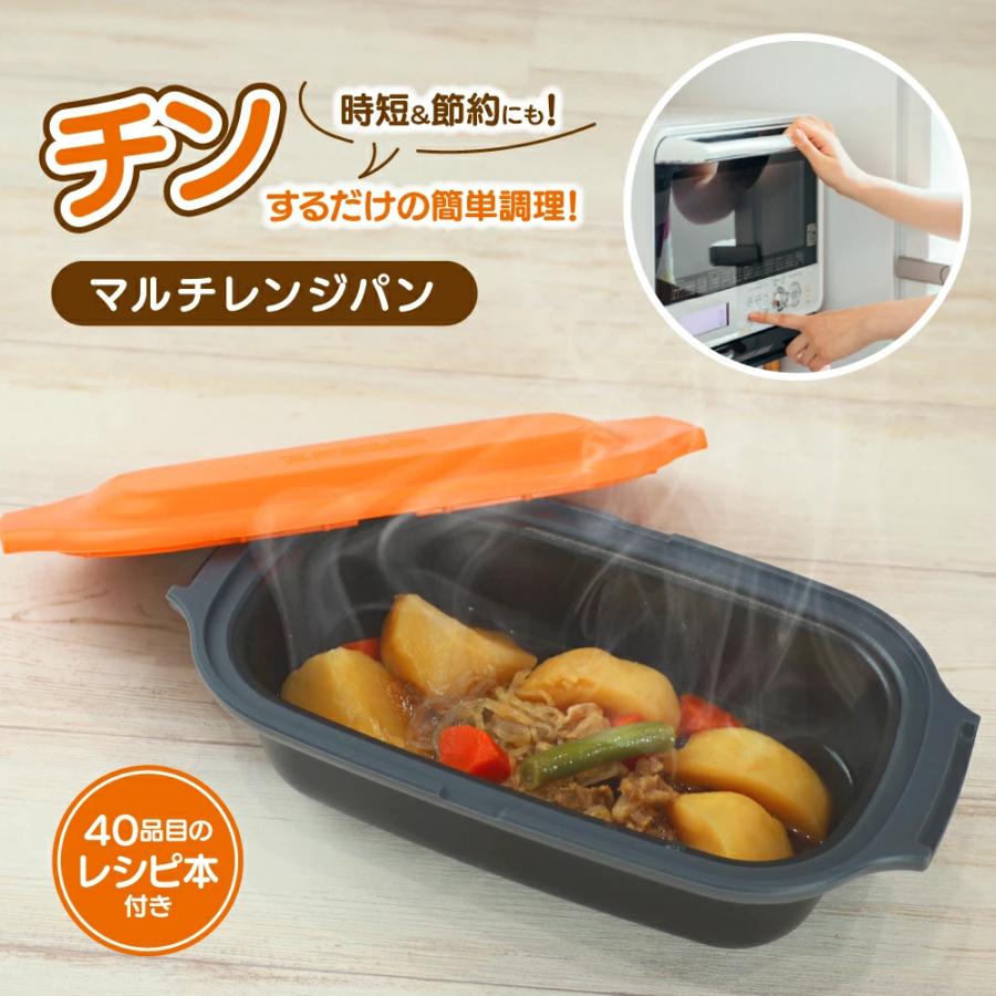 電子レンジ 調理器 焼き魚 焼ける グリルパン レシピ付き 選べる レンジパン フタ付き 電子レンジ調理器 グリル | 