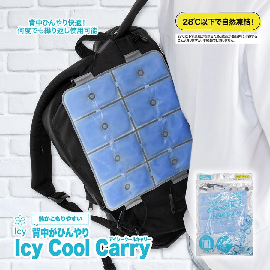 冷却パッド リュック 背中ひんやり 保冷剤 28℃自然凍結 熱中症対策 ランドセル 通勤 通学 ベビーカー PCM冷却パッド | 
