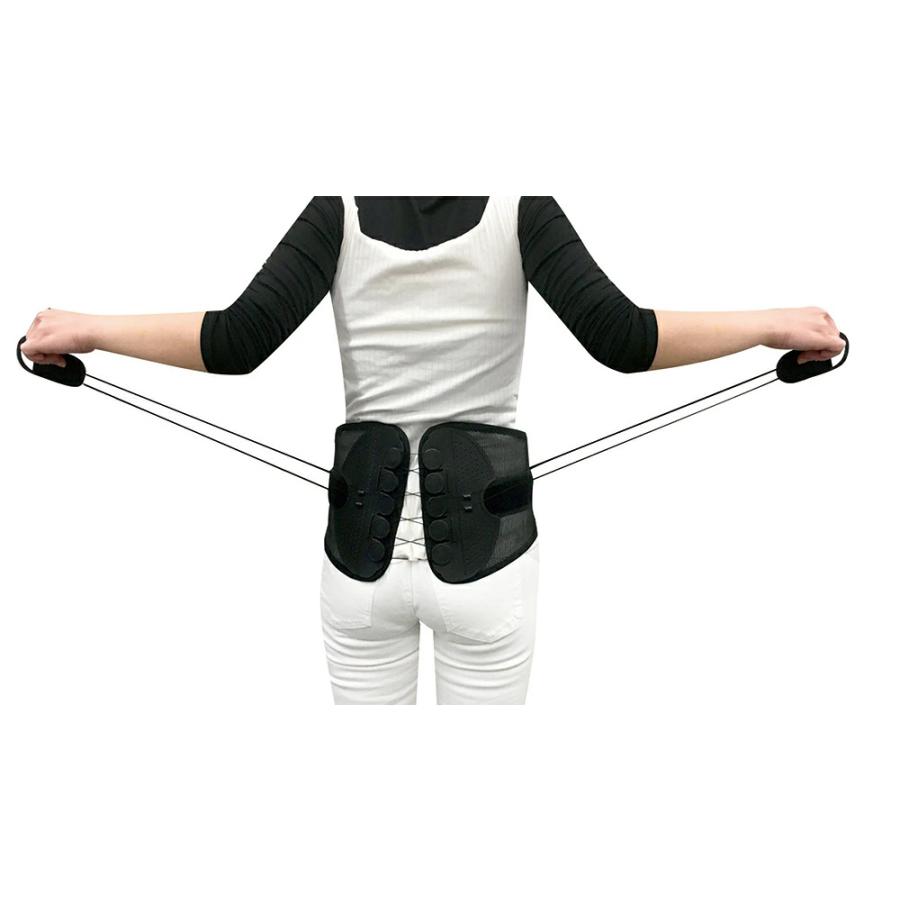 骨盤がっちりベルト 腰痛 男女兼用 コルセット 腰サポーター 腰ベルト 腰 こし サポーター 姿勢 矯正 サポート ベルト ぎっくり腰  滑車 |  | 03