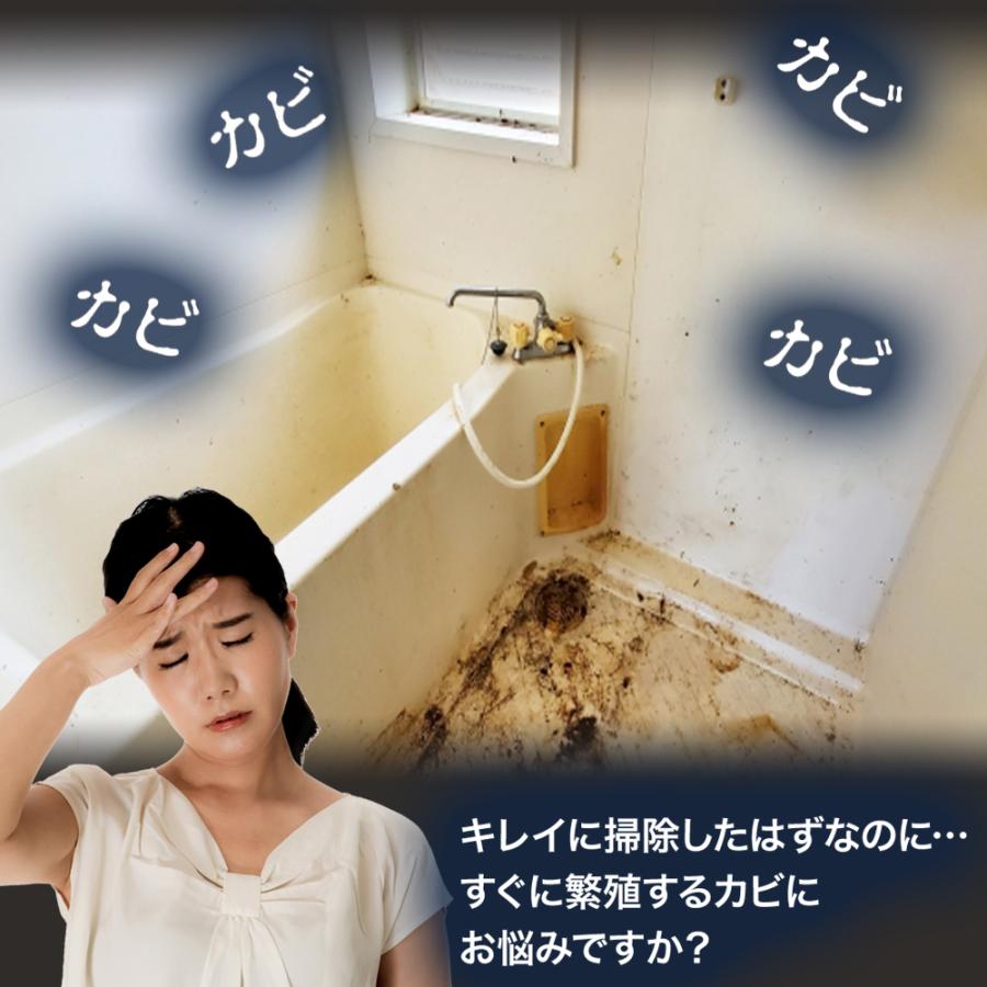 防カビ お風呂用 バイオくん 浴室 バイオ君 お風呂 掃除 カビ 抑制 防止 対策 臭い対策 カビの繁殖 抑える 貼るだけ簡単 日本製 バス用 |  | 01