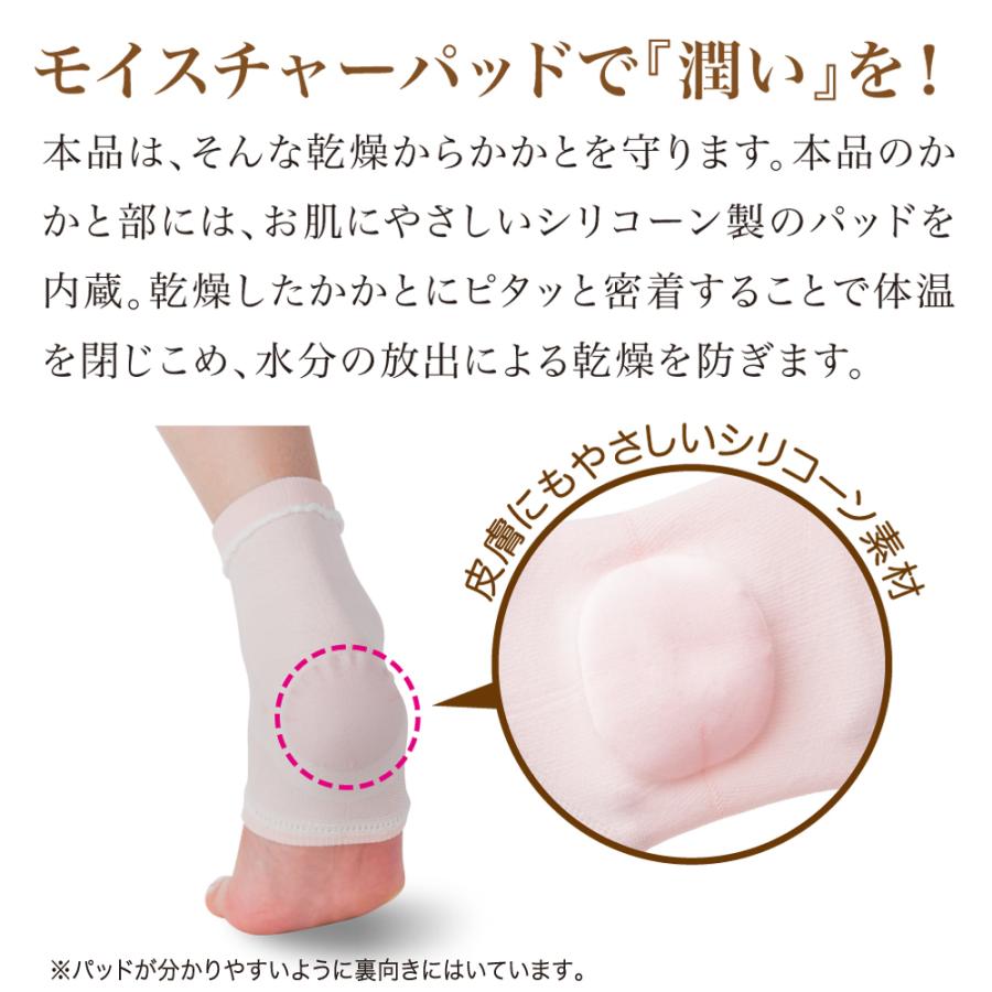3足セット　かかとケア　乾燥　ひび割れ　角質　かかと荒れ　ガサガサかかと　保湿　かかとソックス　かかとサポーター　薄型　かかとつるつるサポーター |  | 02