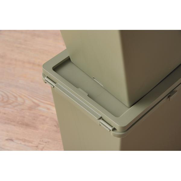 容量20L、幅約20cmのスリム型ゴミ箱 おしゃれ キッチン 20リットル スリム 縦型 分別 フタ付き ダストボックス 積み重ね 安い　キャスター付　連結可 |  | 15