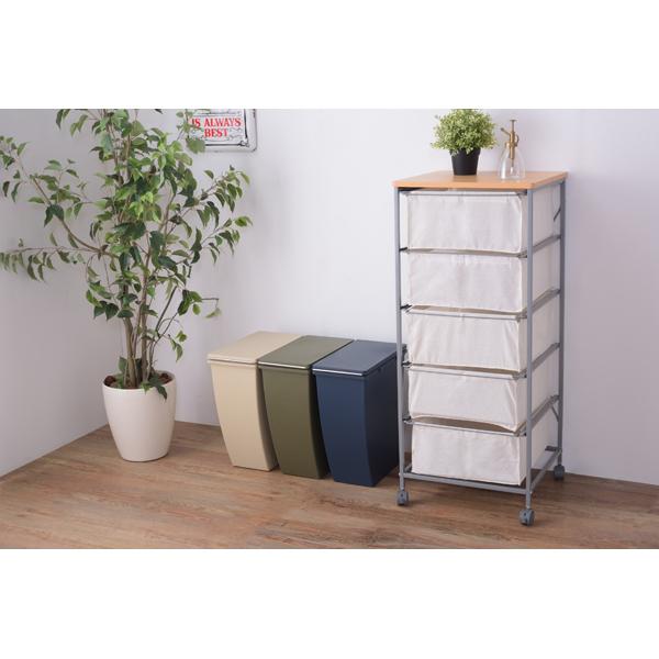 容量20L、幅約20cmのスリム型ゴミ箱 おしゃれ キッチン 20リットル スリム 縦型 分別 フタ付き ダストボックス 積み重ね 安い　キャスター付　連結可 |  | 08