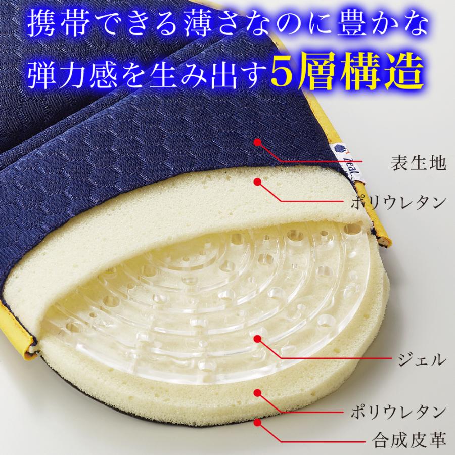 持ち運べる　ゲルクッション　ジェルクション　高反発　座布団　折りたためる　携帯用　アウトドア　旅行　新幹線　飛行機　痔　minim |  | 03