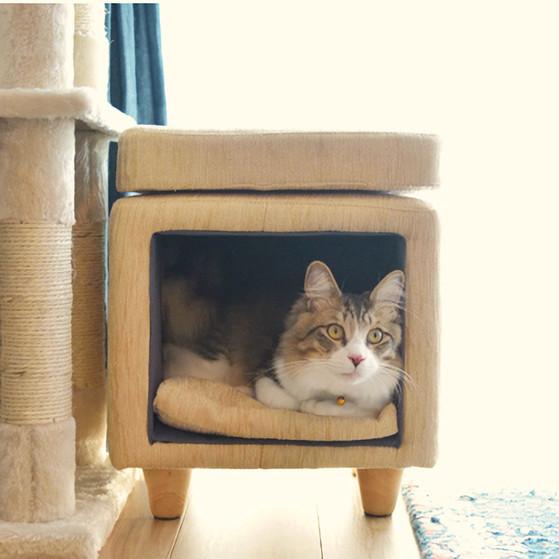 ペットハウス 室内 犬小屋 ベッド 犬 猫 ペットハウス スツール  くつろぐ ベット チェア 椅子  腰掛  テーブル | 
