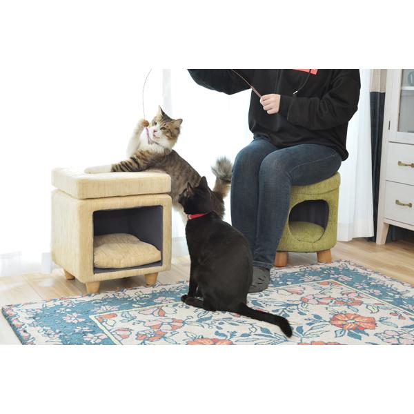 ペットハウス 室内 犬小屋 ベッド 犬 猫 ペットハウス スツール  くつろぐ ベット チェア 椅子  腰掛  テーブル |  | 06