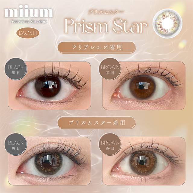 カラコン 1ヶ月 2枚入 ミューム 1month 度あり 度なし miium 14.0mm