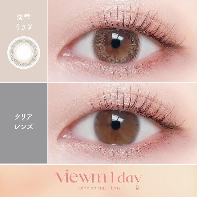 カラコン ビューム ワンデー 1箱10枚入 度あり 度なし 14.2mm 本田翼 viewm 1day UVカット カラー コンタクト｜morecon｜11