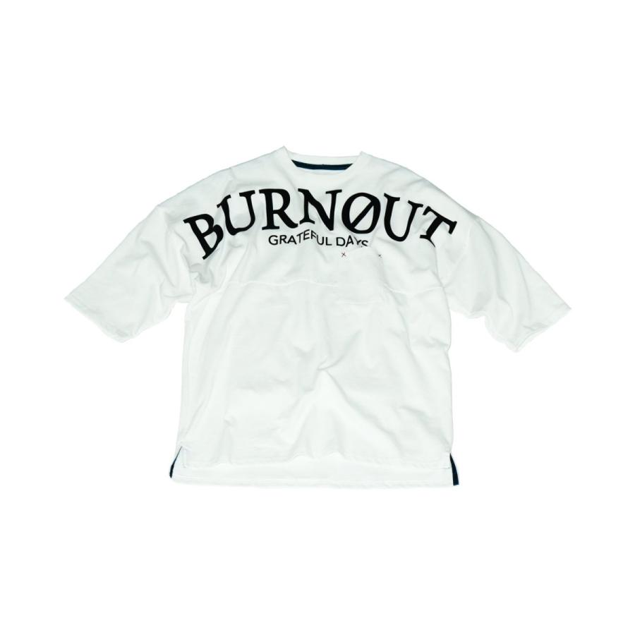 【送料0円】 20%OFFSALE burnout (バーンアウト) ビックシルエットフットボールT-シャツ 半袖