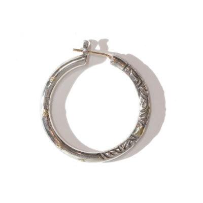 約3週間後発送　VIVIFY(ビビファイ) K18goldpost Arabesupue Hoop Pierce（XL）3mm body w/gold ピアス