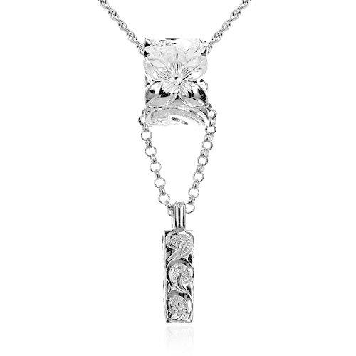 楽天ランキング1位 レイラニ ハワイアンジュエリー チューブ ミニ バー ペンダント ネックレス メンズ シルバー925 ロープチェーン60cm付 特売 Reliancegroupnepal Com