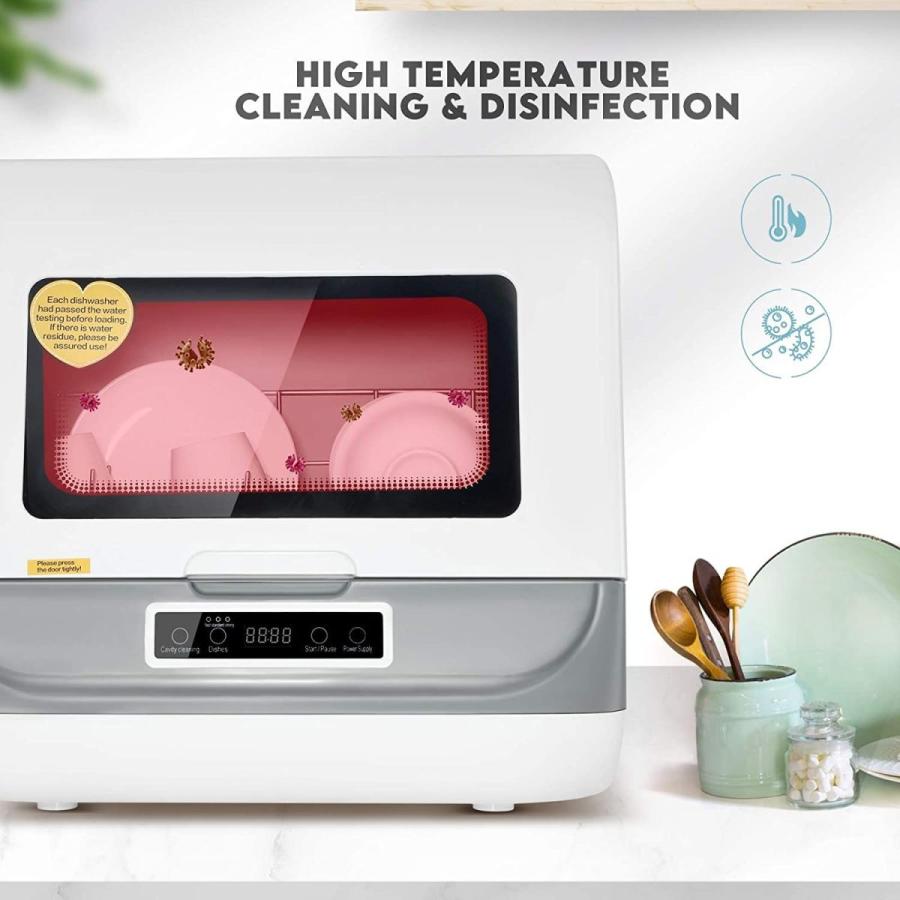 S Smautop 食器洗い乾燥機 食洗機 取り付け 工事不要 コンパクト 食器乾燥機 食器用野菜果物用 日本語説明書 モアーライク 通販 Yahoo ショッピング