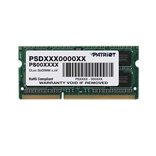 2021人気の PATRIOT ノート用メモリ 低電圧1.35V DDR3L-1600 4GB 割引価格 204pin PSD34G1600L2S SO-DIMM
