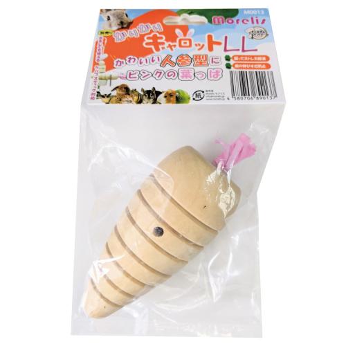 小動物用品 かじり木　おもちゃ　天然木　うさぎ　ハムスター　モルモット　チンチラ　デグー　モモンガ　小鳥　かりかりキャロットLL | 