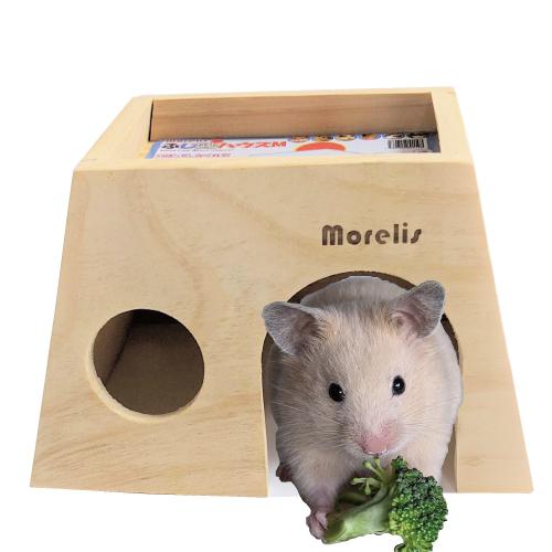 小動物用品　ハウス　木製ハウス　天然木　ハムスター　リス　モモンガ　デグー　モルモット　ふじ型ハウスM　 | 