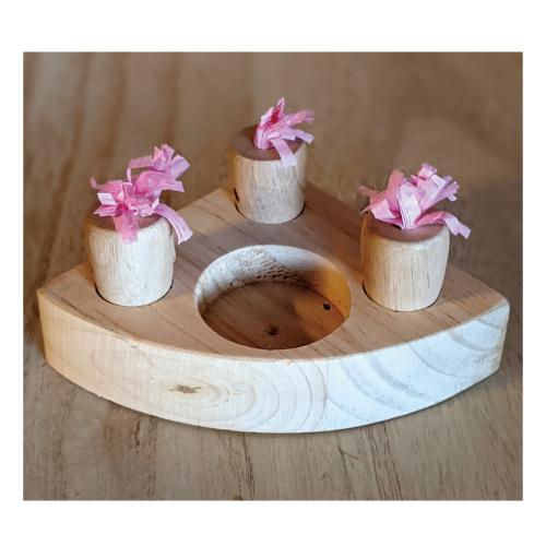 小動物用品　エサ入れ　餌入れ　おやつ入れ 　木製品　キャロット畑 |  | 02