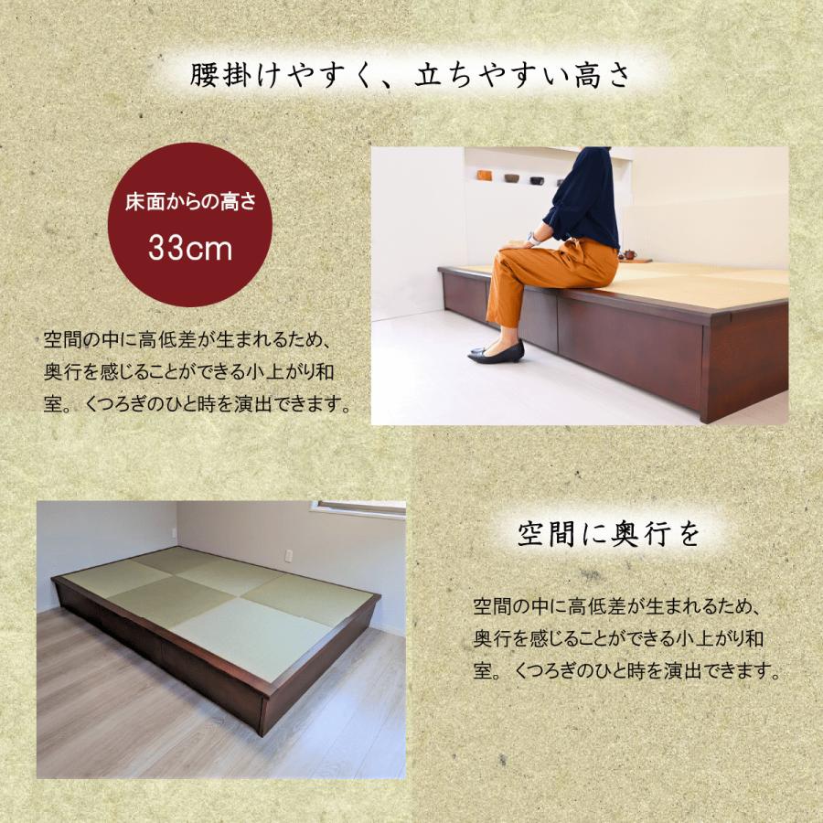 小上がり 畳ユニット 3畳 い草畳 日本製 幅250×奥行172.5×高さ 小上がり 畳ユニット 3畳 い草畳 日本製 幅250×奥行172.5×高さ