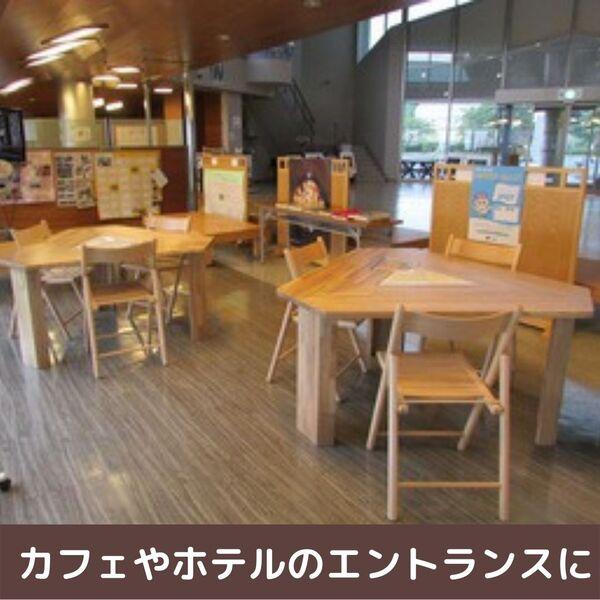 ダイニングテーブル ダイニング 三角テーブル Mサイズ 木製 三角形 3人