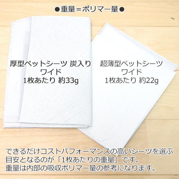 約36g/枚　ケース　厚型炭入りペットシーツ　ワイド　60×45cm　200枚　(50枚×4パック)　業務用　大容量　まとめ買い　箱　送料無料 | スタイルプラス | 11