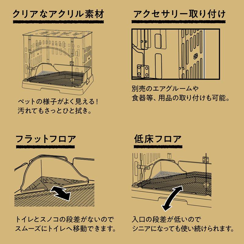 GEX GEX スマートルームクリア2 うさぎ用 小動物用 アクリル GEX GEX スマートルームクリア2 うさぎ用 小動物用 アクリル