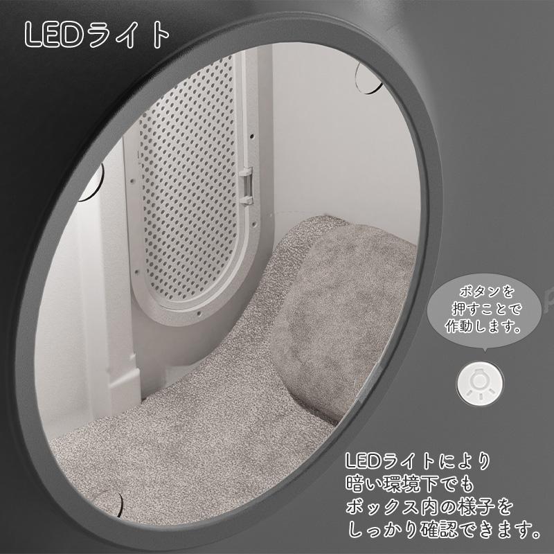 PIDAN 猫用 トラベルボックス (スマートペットトラベルボックス) 換気システム LEDライト付き キャリー キャリーケース キャリーバッグ キャリーカートの画像