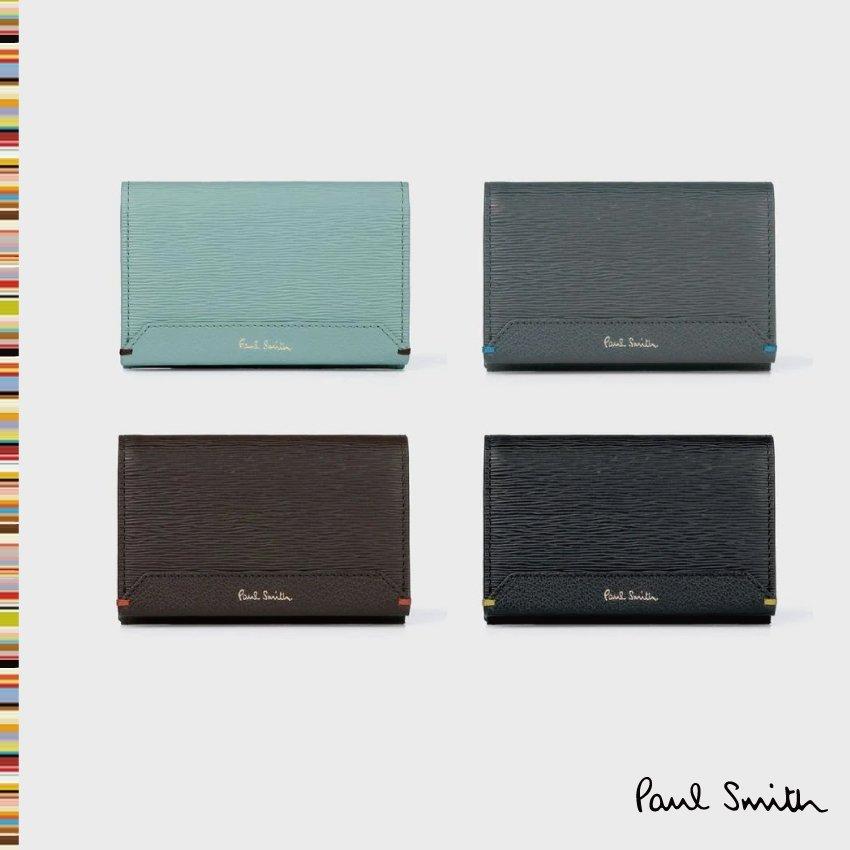 100 安い メンズファッションブランド シンプル 男性 ポールスミス 名刺入れ パネルディテール Paulsmith ブランド メンズ Smith Paul 財布 帽子 ファッション小物