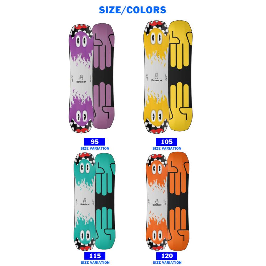 22-23 BATALEON バタレオン スノーボード キッズ MINISHRED 板 22-23 BATALEON バタレオン スノーボード キッズ MINISHRED 板