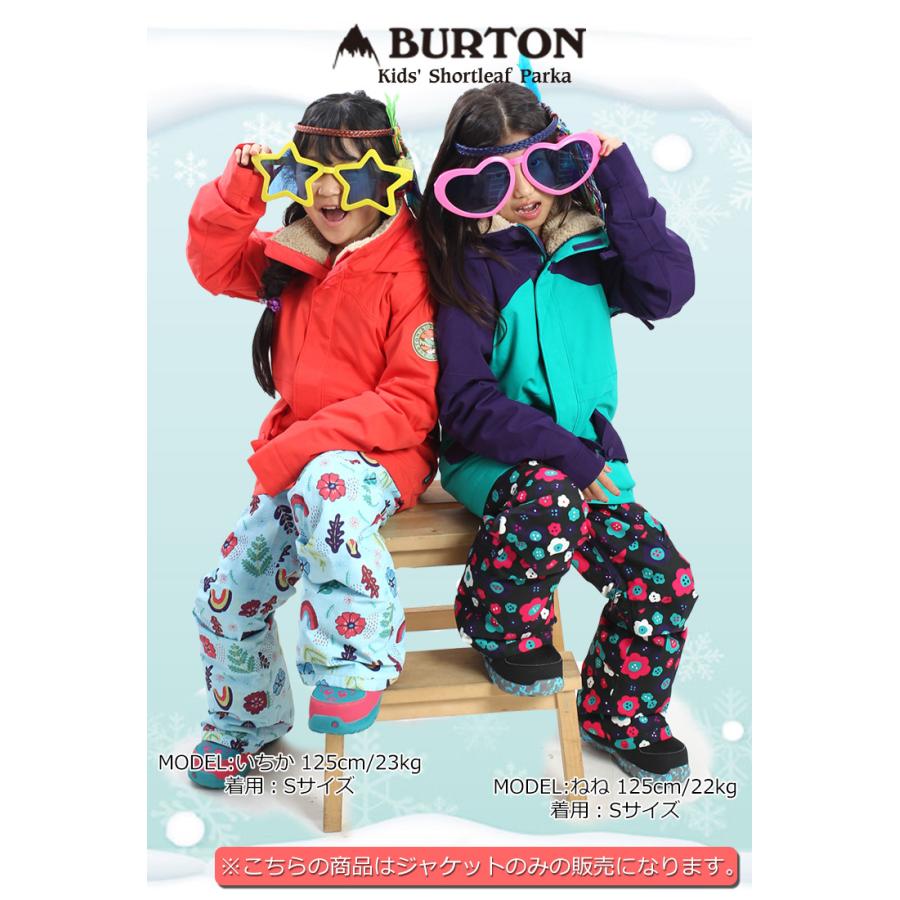20-21 BURTON バートン キッズ ウェアKids' Shortleaf Parka ジャケット スノーウェア スノーボード スキー 子供  ガールズ