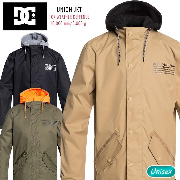 SISTA.J - DC SHOE ディーシー UNION JKT スノーボード上衣 雨合羽 保温 19-20 2020 スノーボードお召しもの スノーウェア KVJ0-CLM0-CRH0