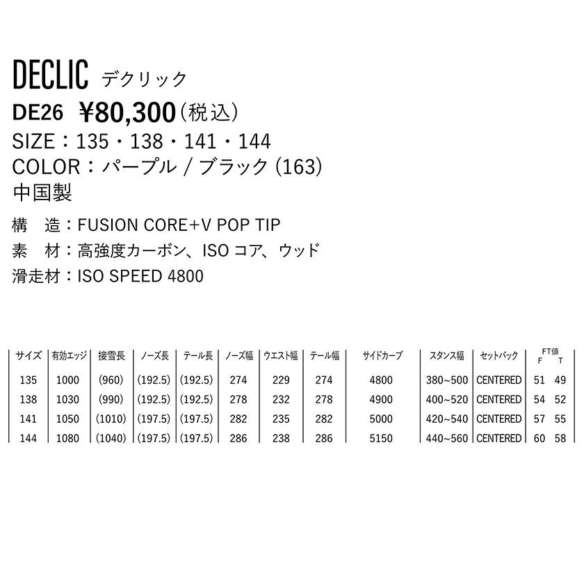YONEX（ヨネックス） 【無料ワックスサービス有】早期予約 DECLIC デ