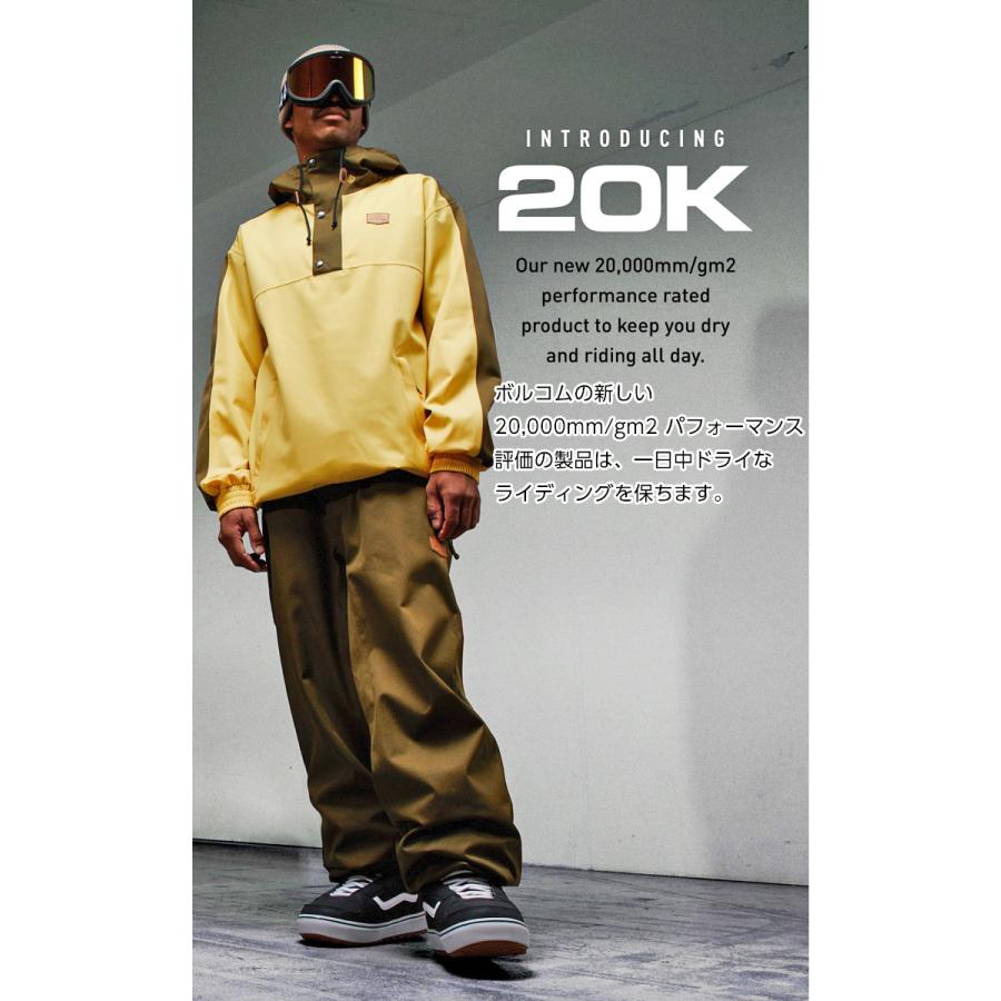 24-25 VOLCOM ボルコム LONGO 20K PULLOVER ロンゴ プルオーバー ジャケット スノーボード スキー ウェア G0652511の画像
