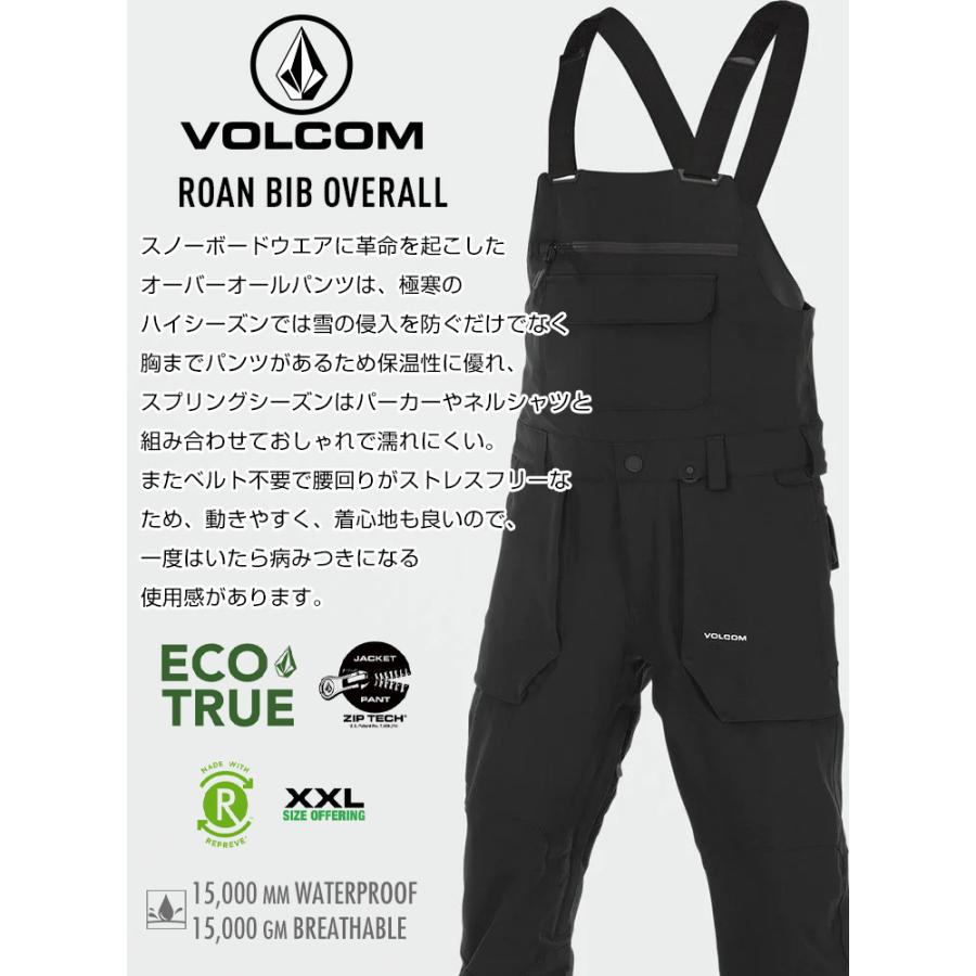 VOLCOM 23-24 ボルコム ROAN BIB OVERALL オーバーオール パンツ VOLCOM 23-24 ボルコム ROAN BIB OVERALL オーバーオール パンツ
