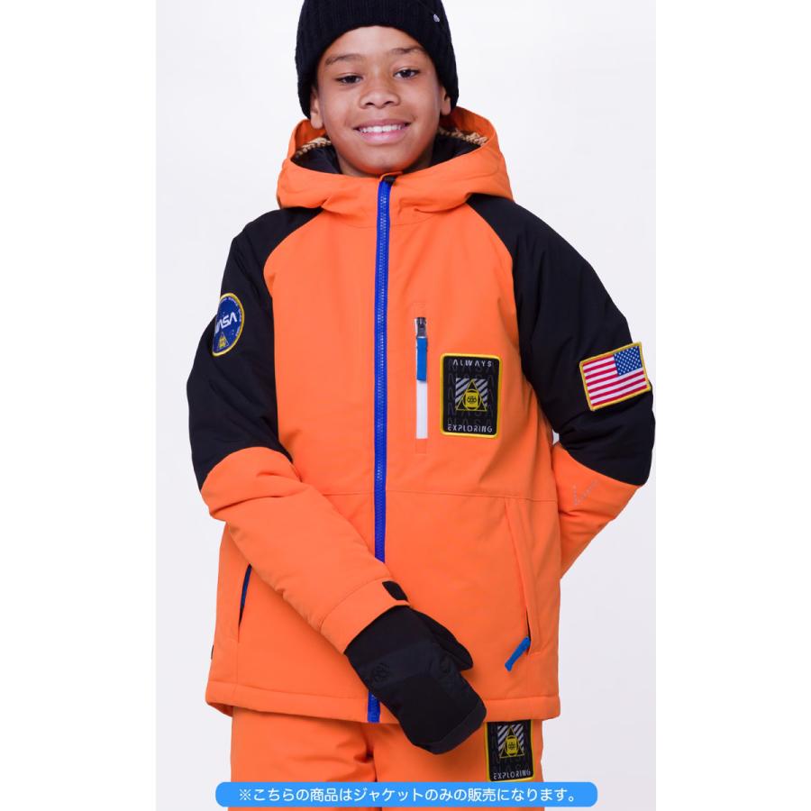 686 NASA スノーボードジャケット 赤黒