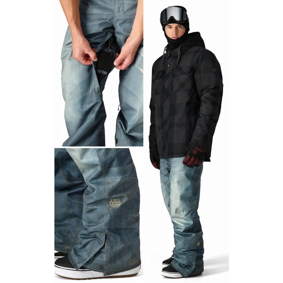 【希少】686 LTD Ed Destructed Denim Pant デニム 686（シックスエイトシックス） 25-26 686 DECONSTRUCTED DENIM PANT