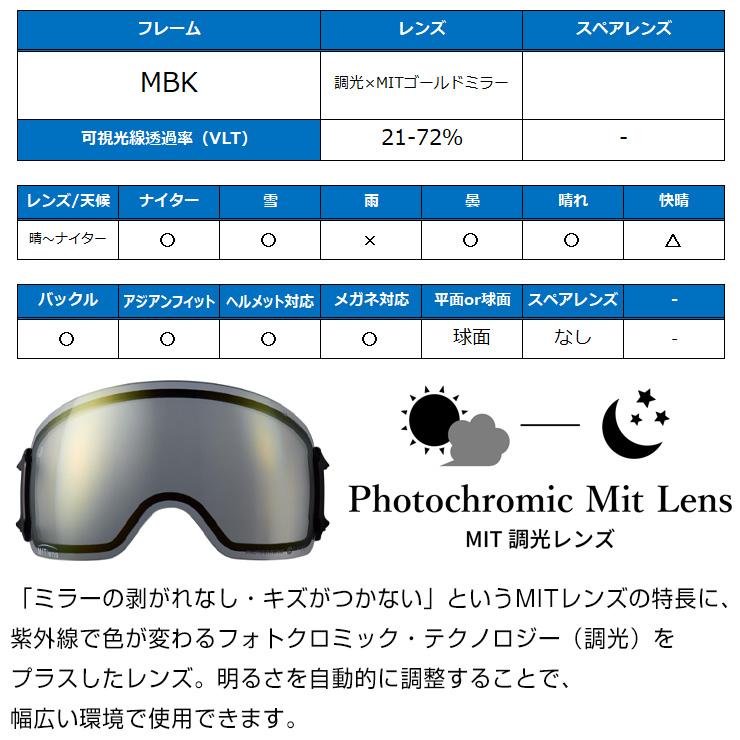 DICE（ダイス） 2025 DICE BANK バンク スノーボード ゴーグル BK45194