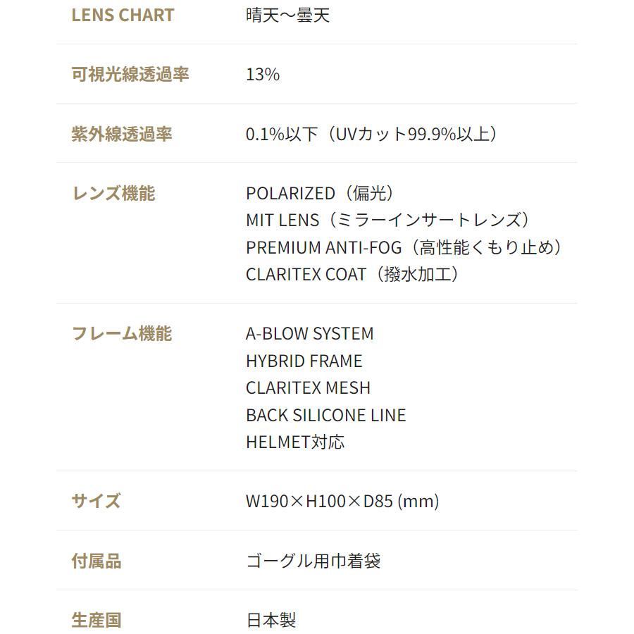 DICE（ダイス） 2025 DICE BANK バンク スノーボード ゴーグル BK40895