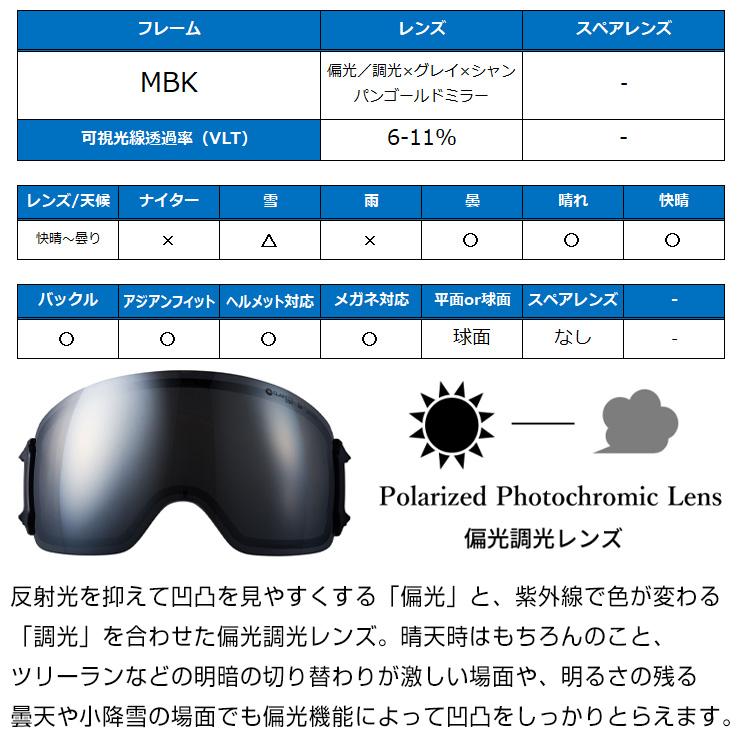 DICE（ダイス） 2025 DICE BANK バンク スノーボード ゴーグル BK45573