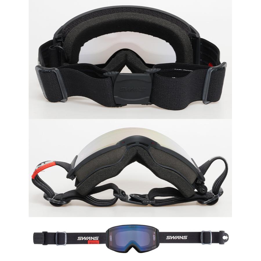 定価以下　RACAN-XED　sawns　XED HEAT LENS SWANS（スワンズ） スキーゴーグル 面発熱レンズ HEATレンズシステム