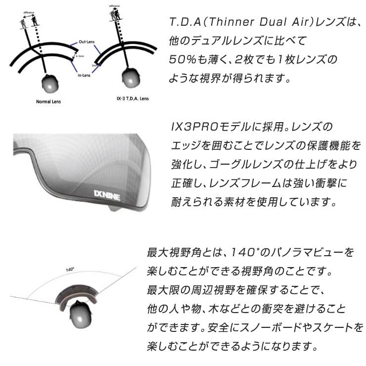 正規品 IXNINE アイエックスナイン IX3 PRO スノーボード ゴーグル