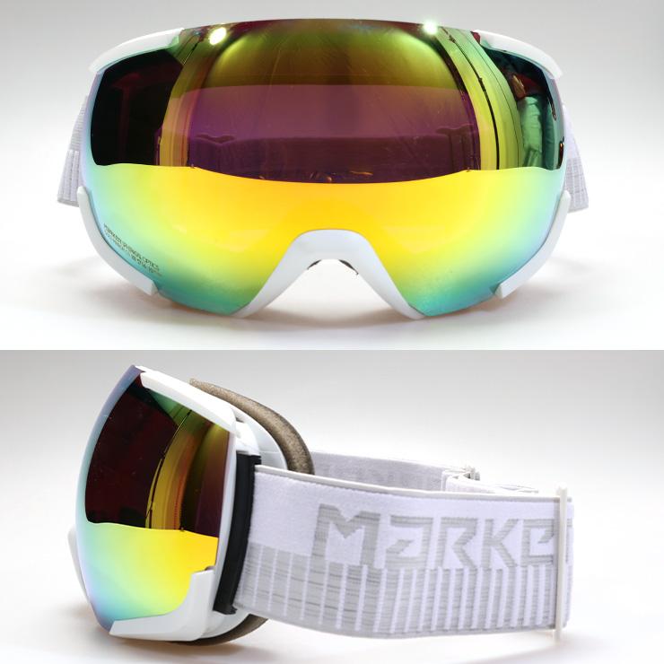 正規品 MARKER マーカー 16：10＋ スノーボード ゴーグル White レンズ GOLD MIRROR CS スキーゴーグル