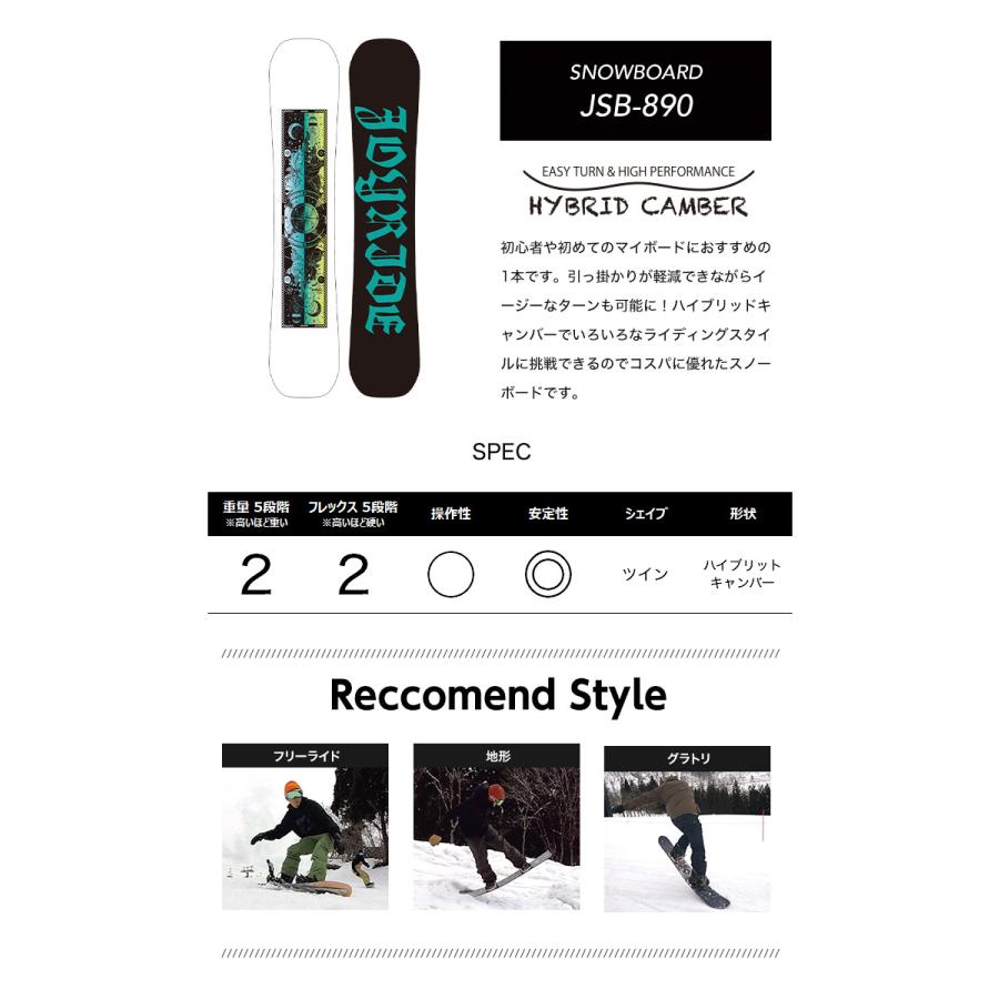 2点セット JOYRIDE ジョイライド JSB-890 スノーボード