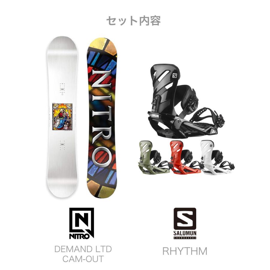 69%OFF!】取付無料 NITRO DEMAND SALOMON スノーボード バインディング