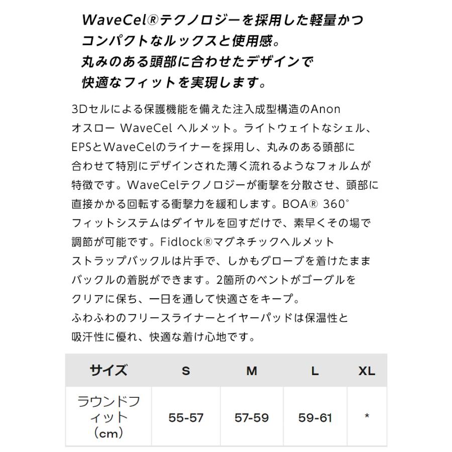 BURTON 正規品 24-25 anon アノン Oslo WaveCel Round Fit BURTON 正規品 24-25 anon アノン Oslo WaveCel Round Fit