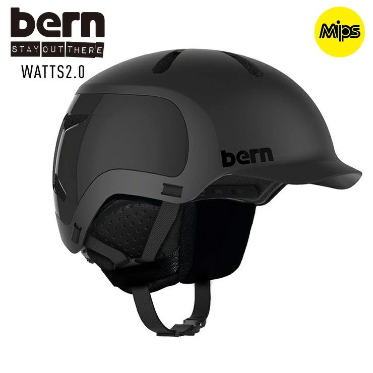 正規品 22-23 bern バーン WATTS2.0 MIPS Matte Black ヘルメット 
